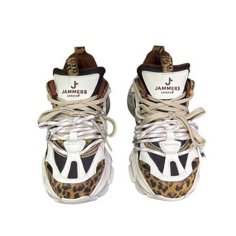 Sneaker Jammers London chunky stampa leopardo