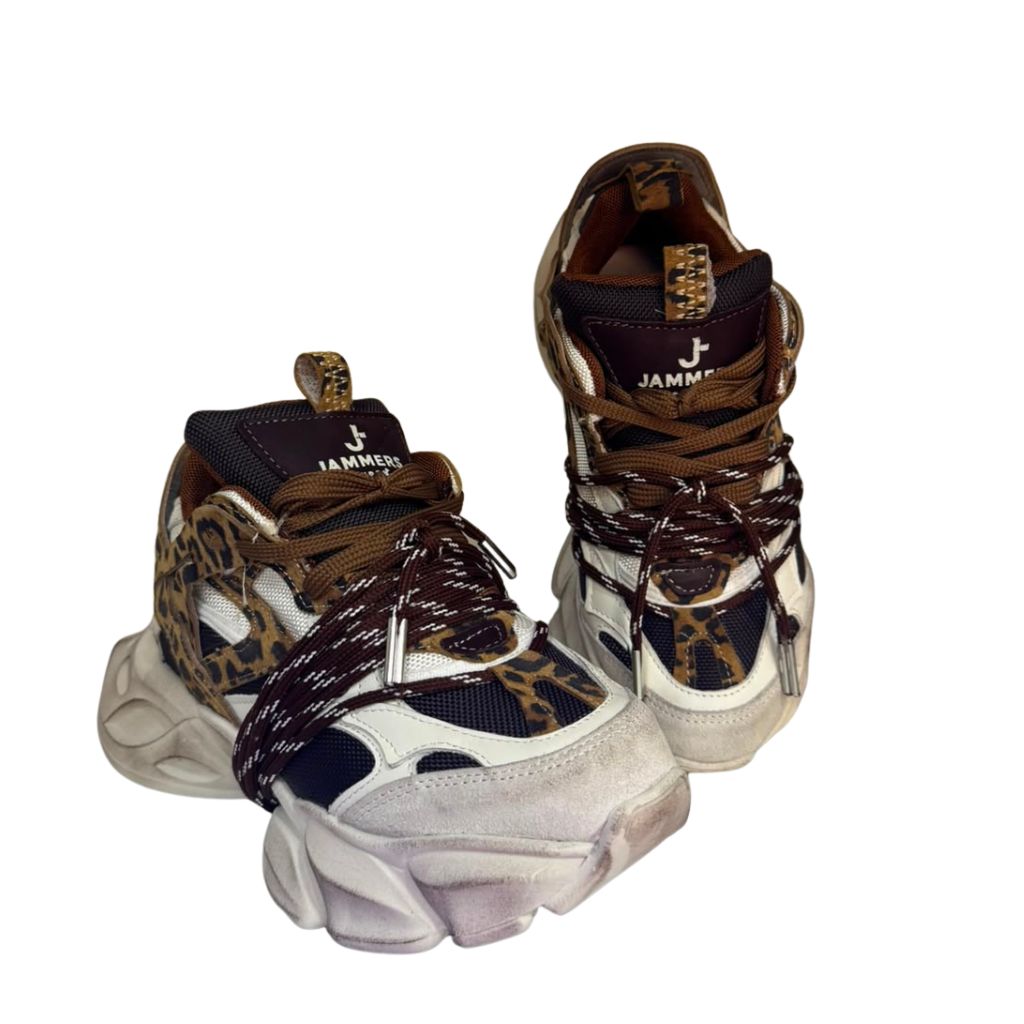 Sneaker Jammers London chunky leopardata