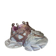 Sneaker chunky rosa e beige con suola maxi