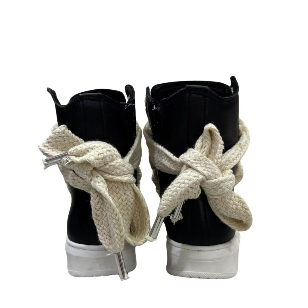 Sneaker alta Jammers London nera con maxi lacci