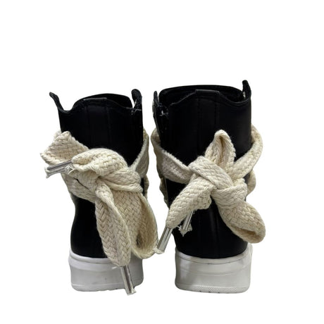 Sneaker alta Jammers London nera con maxi lacci