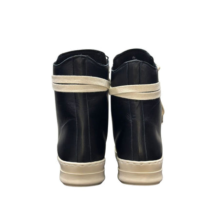 Sneaker Jammers London nera con lacci sottili fondo panna