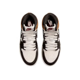 Sneakers Nike Air Jordan 1 High PS in bianco, marrone e nero con suola rossa