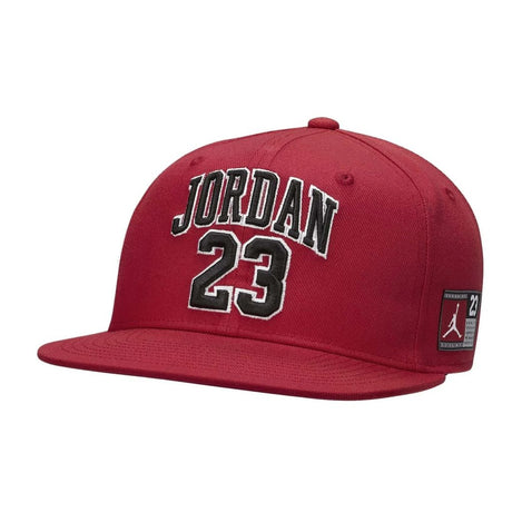 Cappello snapback Jordan rosso con visiera piatta