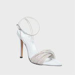 Lia Diva Sandalo Kiwi5 Strass Bianco / Argento