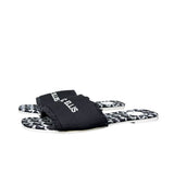 Ciabattine Marc Ellis in canvas nero con fascia frangé