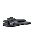 Ciabattine flat Marc Ellis ecopelle nera con fascia cut-out laterale