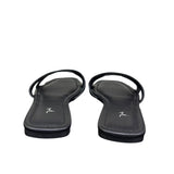 Ciabattine flat Marc Ellis ecopelle nera con fascia cut-out laterale