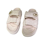 Sandali platform rosa cipria donna doppia fascia