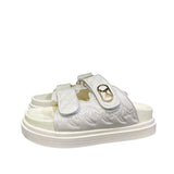 Sandali platform bianchi donna doppia fascia