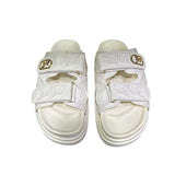 Sandali platform bianchi donna doppia fascia