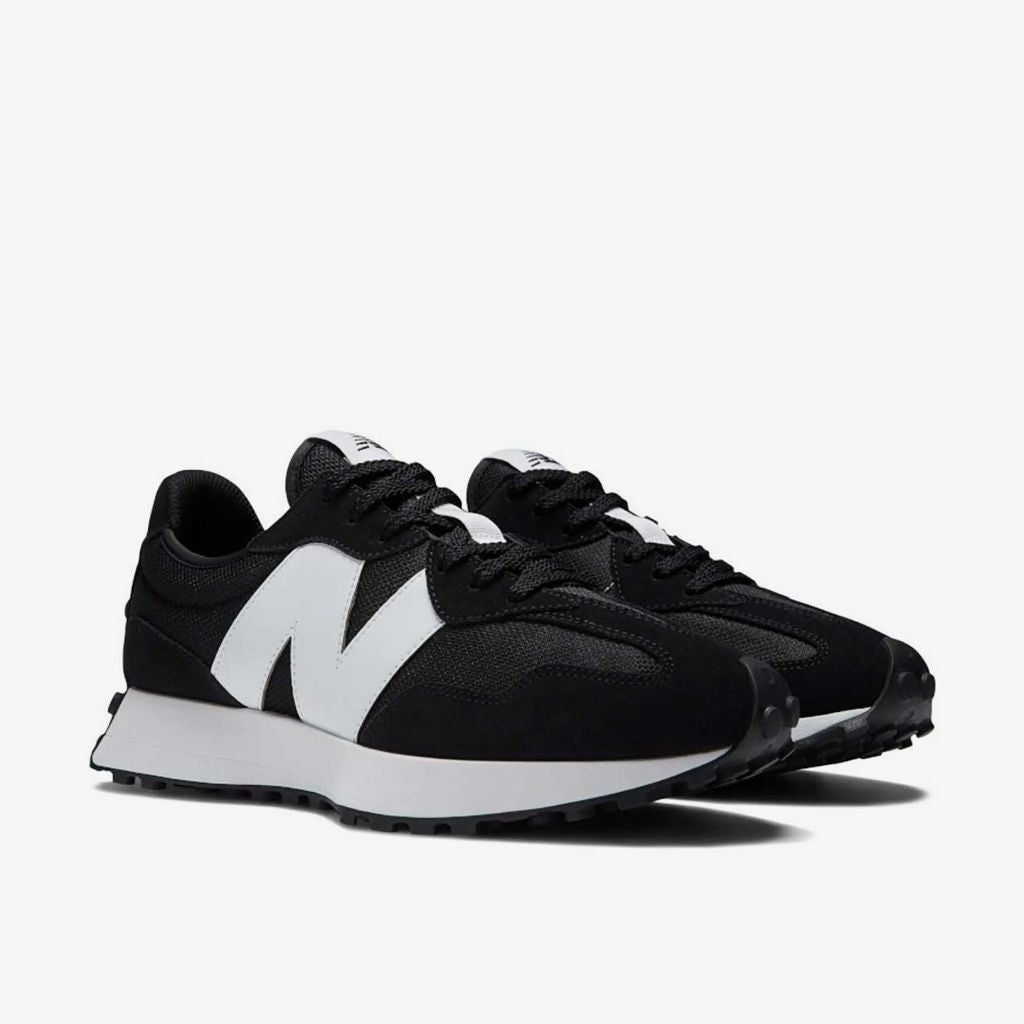 Sneaker New Balance 327 nera bianca vintage