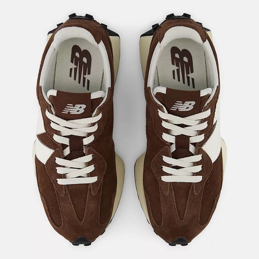 Sneaker New Balance 327 marrone panna vintage
