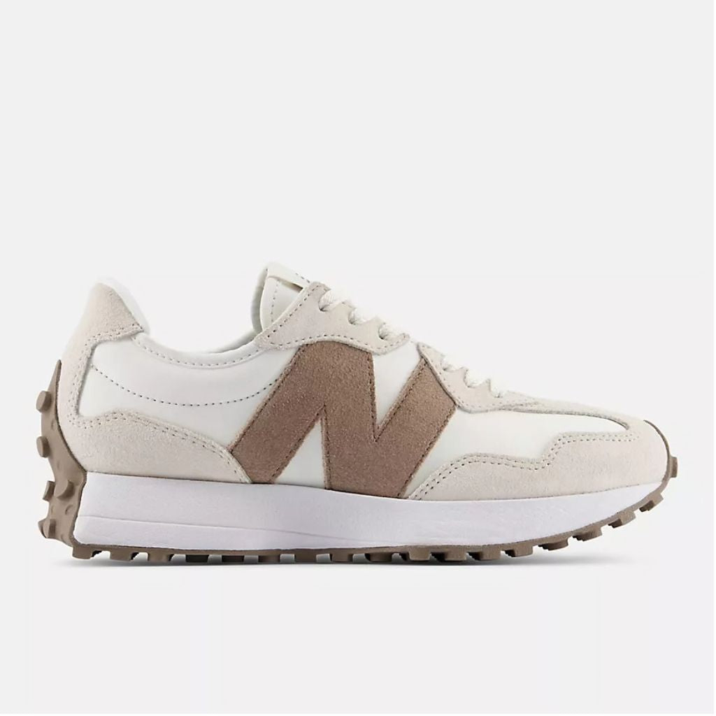 Sneaker New Balance 327 bianca tortora vintage