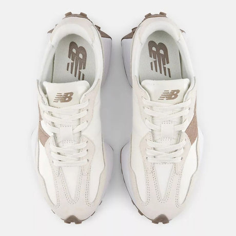 Sneaker New Balance 327 bianca tortora vintage