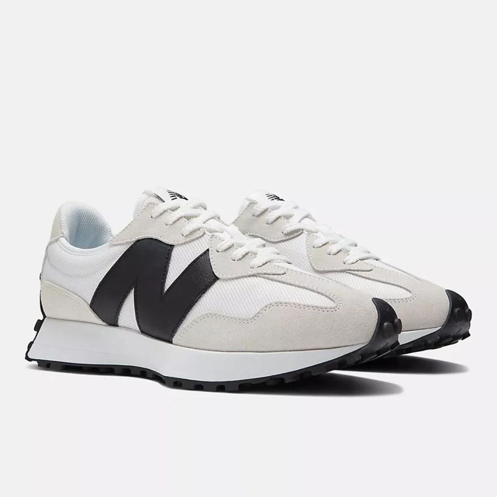 Sneaker New Balance 327 bianca nera vintage