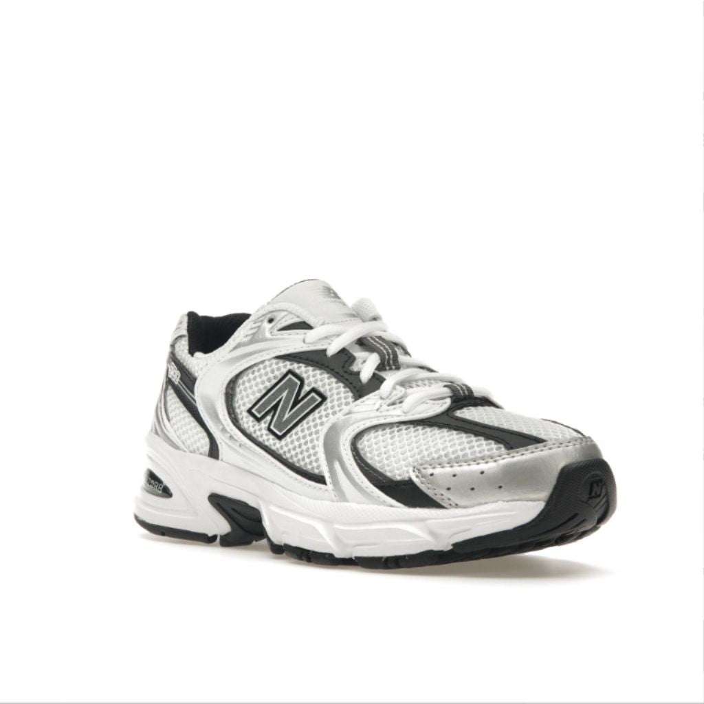 Sneaker New Balance 530 bianca nera argento