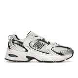 Sneaker New Balance 530 bianca nera argento