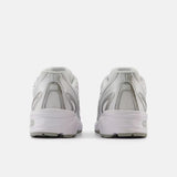 Sneaker New Balance 740 white silver, inserti metallizzati, suola ABZORB.