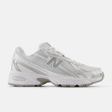 Sneaker New Balance 740 white silver, inserti metallizzati, suola ABZORB.
