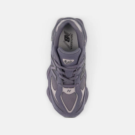 New Balance 9060 Neptune Grey da bambino in scamosciato grigio con suola chunky