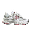 Sneaker New Balance 9060 donna bianco argento e rosa con lacci in corda