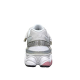 Sneaker New Balance 9060 donna bianco argento e rosa con lacci in corda
