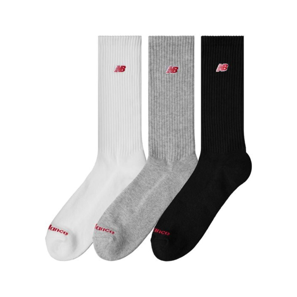 Set tre paia calzini New Balance bianco grigio nero