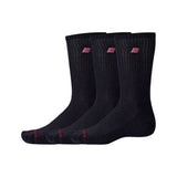 Set tre paia calzini New Balance neri con logo rosso