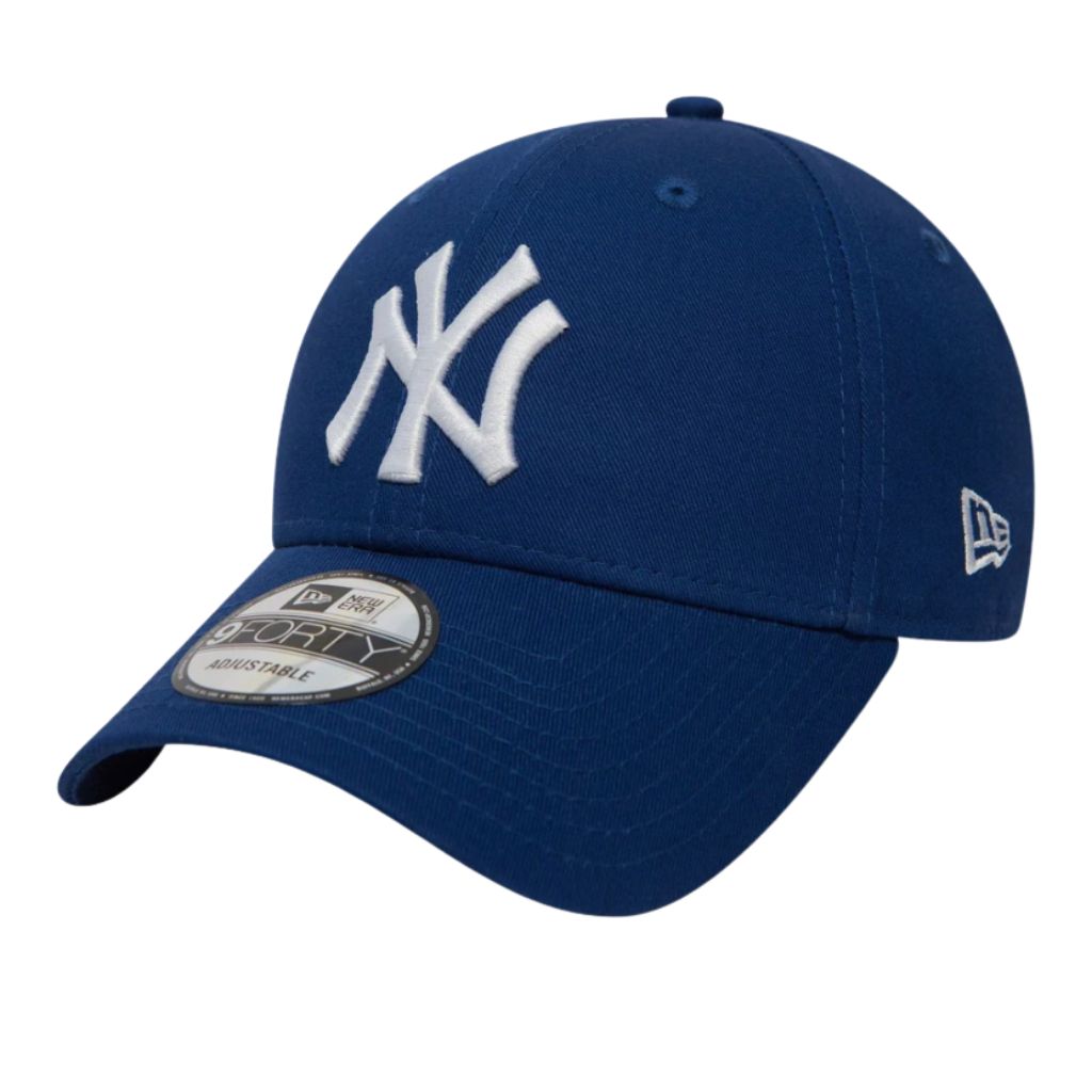 Cappellino New Era 9FORTY New York Yankees Essential blu con logo ricamato