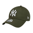 Cappellino New Era 9FORTY New York Yankees Essential verde militare con logo ricamato