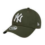 Cappellino New Era 9FORTY New York Yankees Essential verde militare con logo ricamato