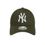 Cappellino New Era 9FORTY New York Yankees Essential verde militare con logo ricamato