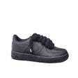 Nike Air Force 1 Low nera unisex con lacci in corda