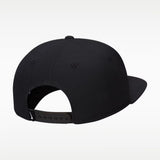 Cappello snapback Nike Pro Dri-FIT nero con visiera piatta