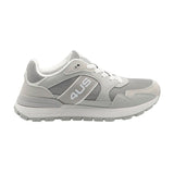 Sneakers da uomo Paciotti 4US grigie in mesh e ecopelle, logo laterale esteso e suola running in contrasto.