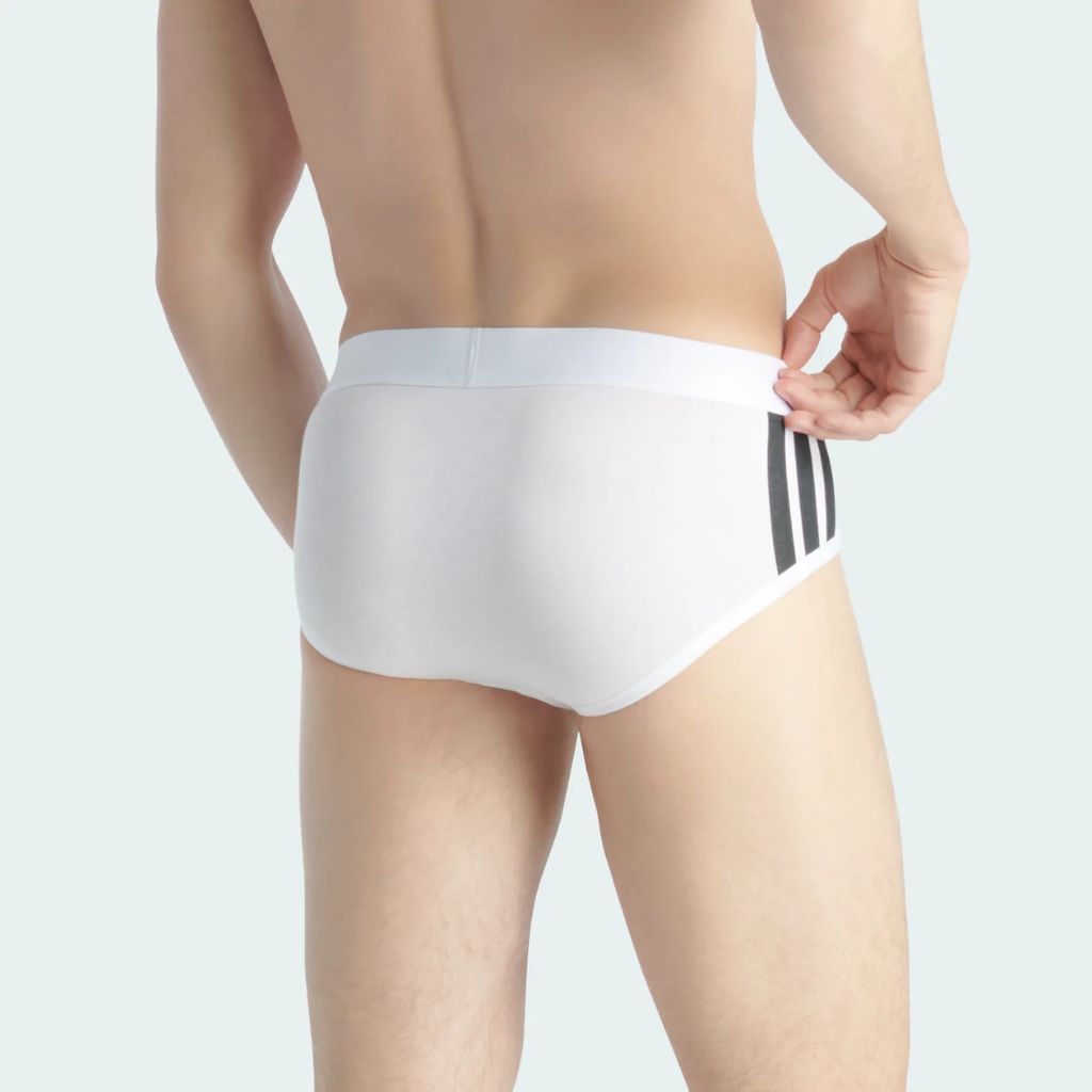 Adidas Slip in Confezione da 2 Bianco Logo Nero JK3976