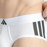 Adidas Slip in Confezione da 2 Bianco Logo Nero JK3976
