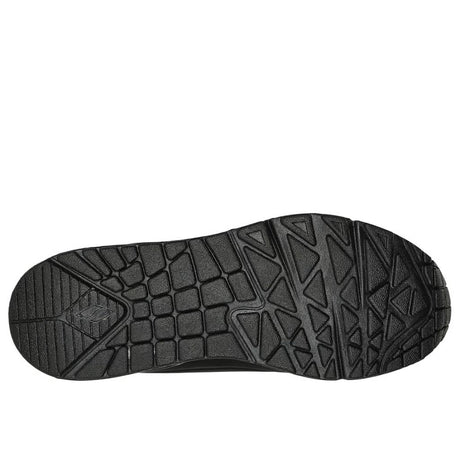 Sneaker Skechers Uno Gen1 nera con dettaglio metallizzato rose gold