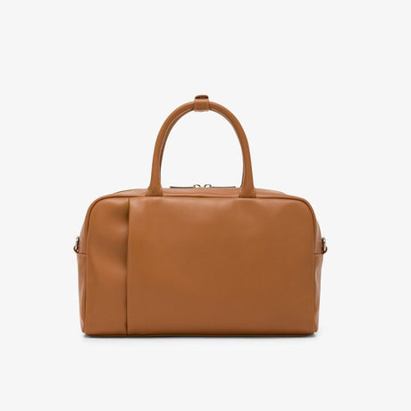 Borsa case bag Sun68 Premium cammello donna in ecopelle - manico, tracolla e doppia tasca zip, 31x22cm