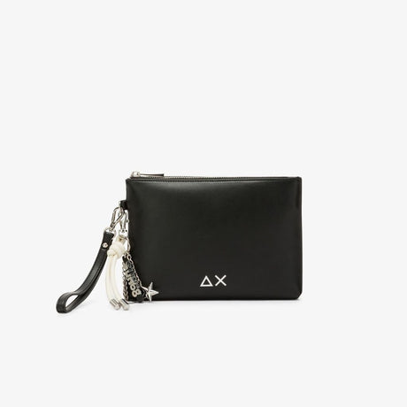 Borsa purse bag Sun68 Premium nera donna in ecopelle - manico corto, 24x17,5 cm