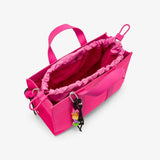Midi bag Sun68 Everyday fucsia donna in poliestere - manico corto, tracolla e portachiavi, 40x32cm