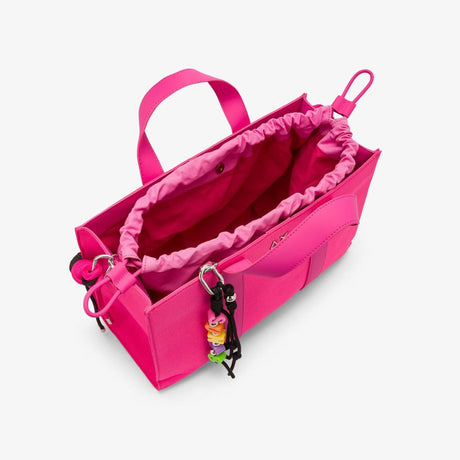 Midi bag Sun68 Everyday fucsia donna in poliestere - manico corto, tracolla e portachiavi, 40x32cm