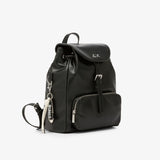 Zaino Sun68 Bagpack Premium nero donna in ecopelle - spalline regolabili e tasca zip esterna