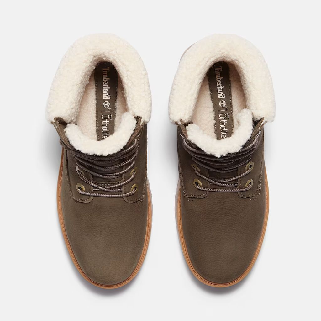 Timberland Stivaletto Pelliccia Stone Street Marrone TB0A2PU6 W01