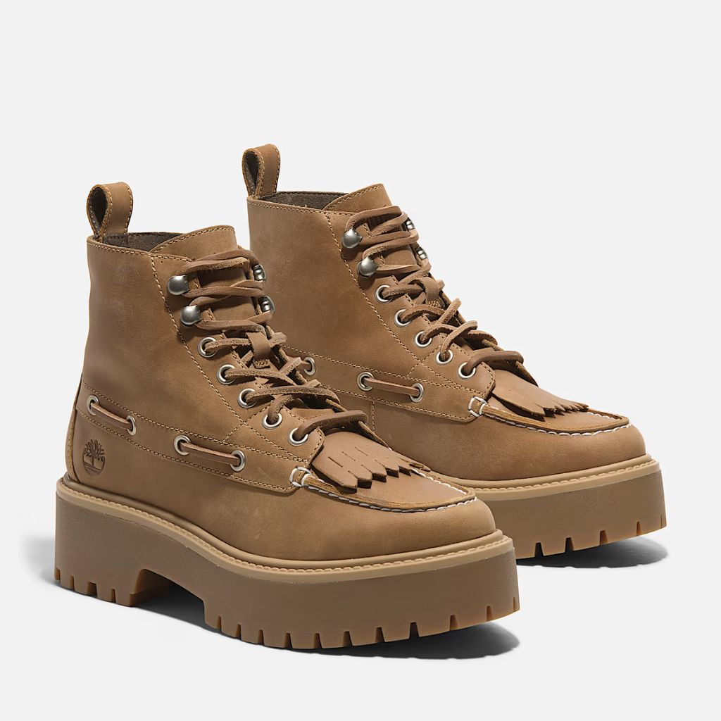 Timberland Stivaletto Sfrangiato Stone Street Beige TB0A27YZ EN1