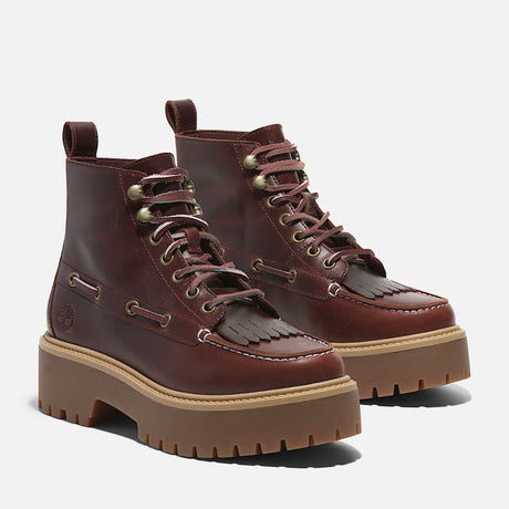 Timberland Stivaletto Sfrangiato Stone Street Bordeaux TB0A27YZ EIW