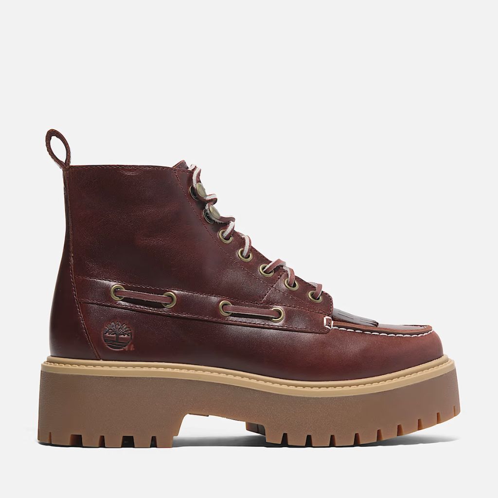 Timberland Stivaletto Sfrangiato Stone Street Bordeaux TB0A27YZ EIW
