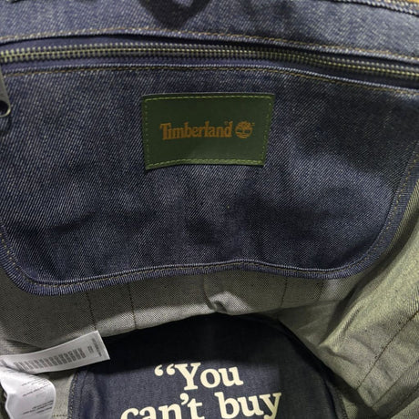 Borsa cargo Timberland denim blu donna - sei tasche esterne e manico corto, 55x38cm