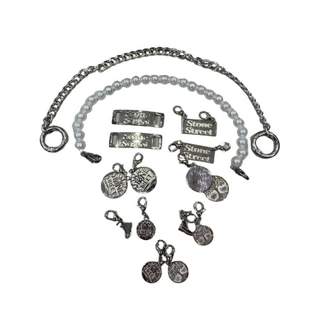 Kit Custom Timberland Catene, Perle  e charms argento